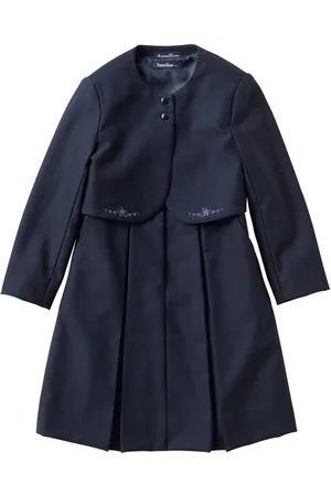 Familiar Embroidered pleated wool dress