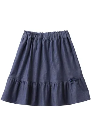 Familiar Slip-on tiered skirt