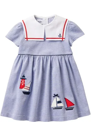 Familiar Round-neck striped dress