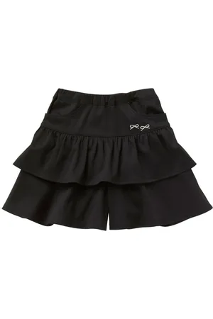 Familiar Ruffled cotton shorts