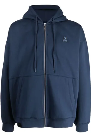 Izzue Logo-appliqué zip-up jacket
