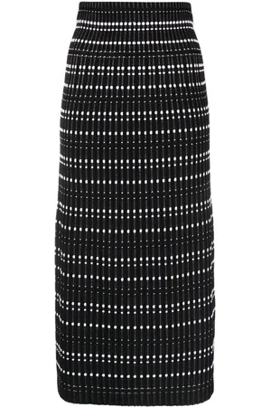 Alexander McQueen Fitted midi skirt