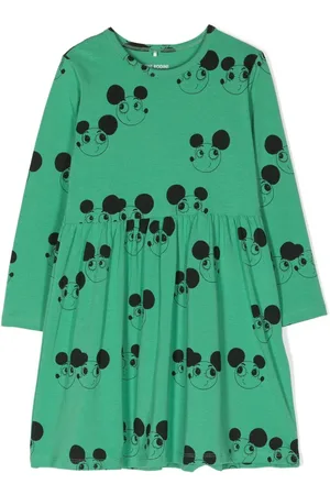 Mini Rodini Graphic-print pleated dress