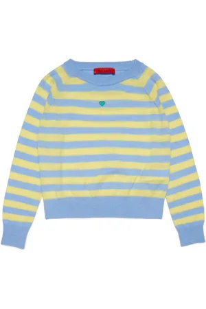 MAX&Co. Kids Heart-detail striped jumper