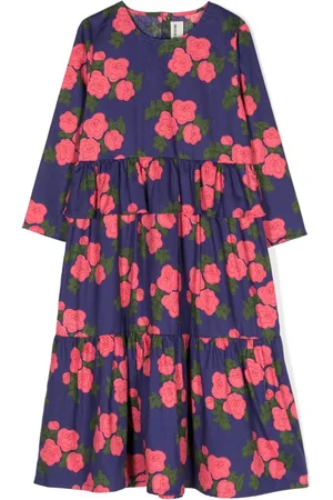 Mini Rodini Floral-print organic cotton dress