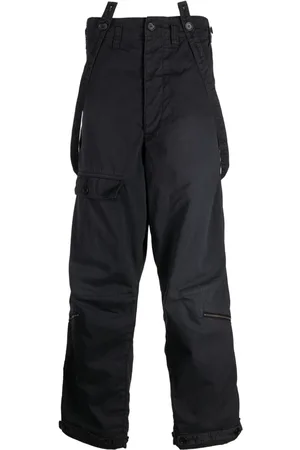 VISVIM Northdrop cotton-blend wide-leg trousers