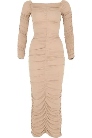 Zeynep Arcay Off-shoulder ruched maxi dress