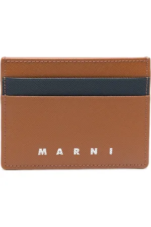 Marni Logo-debossed leather cardholder