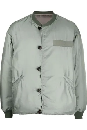 VISVIM Baseball-collar padded bomber jacket