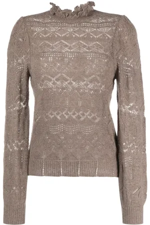 Ralph Lauren Pointelle-knit long-sleeved jumper