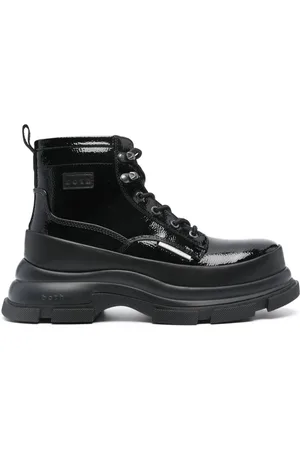 BOTH Logo-patch leather boots