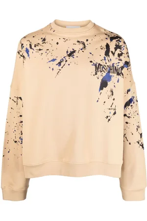 Moschino Paint-splatter logo-print sweatshirt