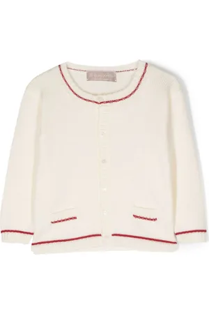 LA STUPENDERIA Contrasting-border button-fastening cardigan