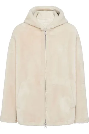 Prada Hooded shearling jacket