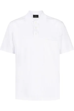 BRIONI Logo-tag cotton polo shirt