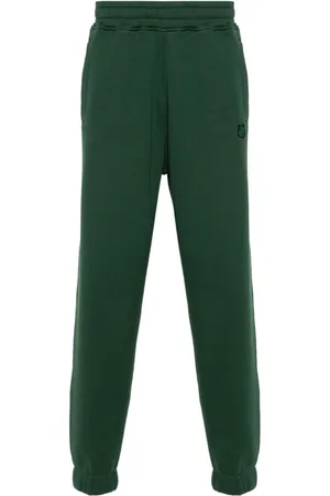 Maison Kitsuné Fox-appliqué cotton track trousers