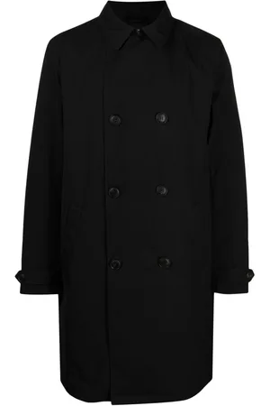 Emporio Armani Classic-collar double-breasted coat
