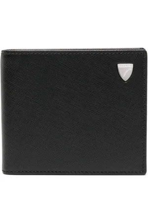 ASPINAL OF LONDON Logo-stamp saffiano leather wallet