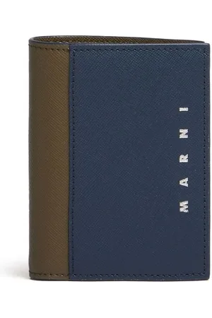 Marni Two-tone bi-fold leather wallet