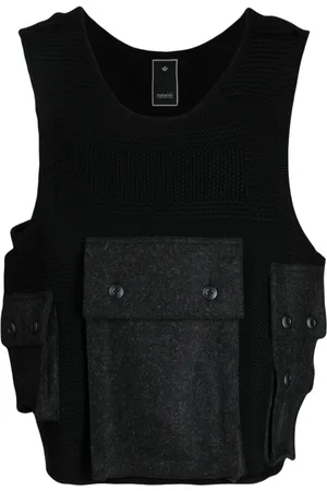 Maharishi Scoop-neck merino wool vest