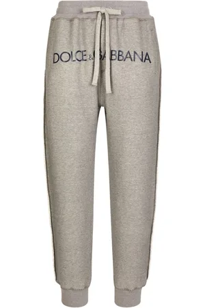 Dolce & Gabbana Logo-print cotton-blend track pants