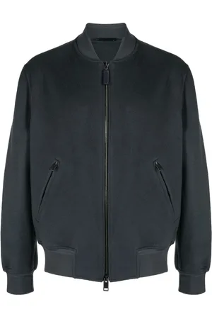 BRIONI Brushed-effect bomber jacket