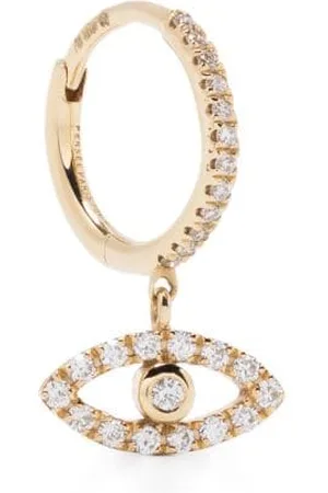 PERSÉE 18kt yellow Evil Eye diamond earring