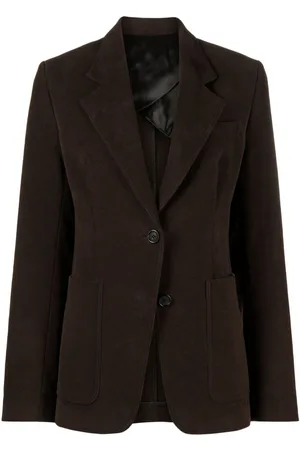 Totême Cinched-waist moleskin blazer
