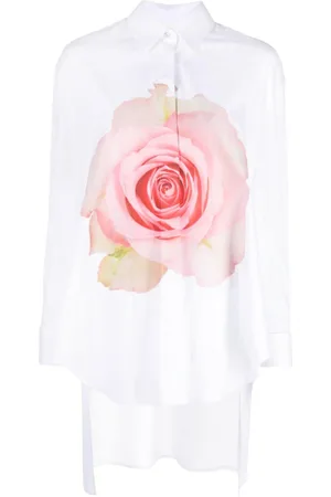Viktor & Rolf Rose-print poplin shirt