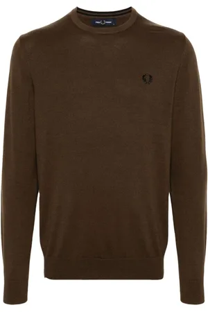 Fred Perry Logo-embroidered knitted jumper