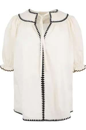 ULLA JOHNSON Ruby puff-sleeve blouse