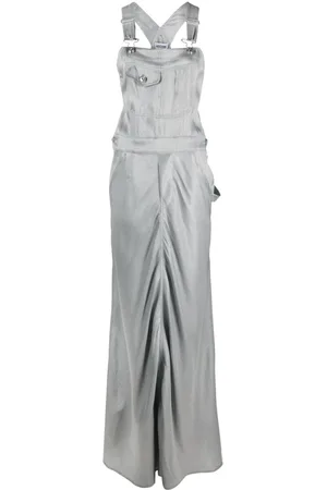 Moschino High-shine floor-length dress