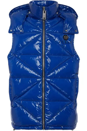 Philipp Plein Hexagon logo-plaque padded gilet
