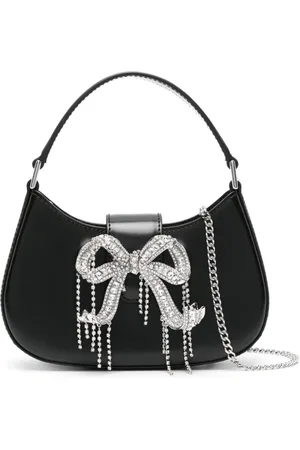 Self-Portrait Bow-embellished shoulder bag