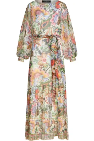 Etro Floral-print silk dress