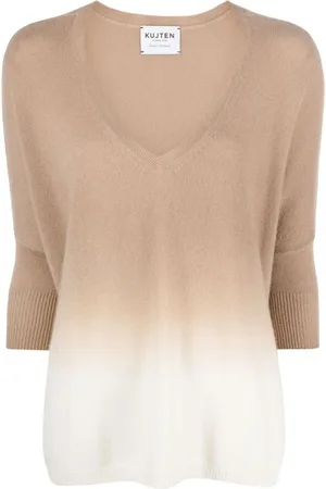 KUJTEN Gradient-effect cashmere jumper