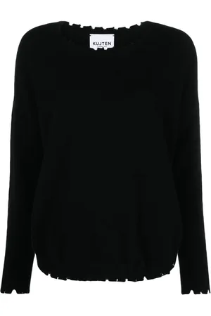 KUJTEN Raw-cut cashmere jumper
