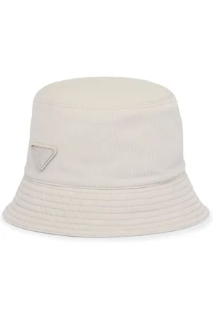 Prada Triangle-logo corduroy bucket hat