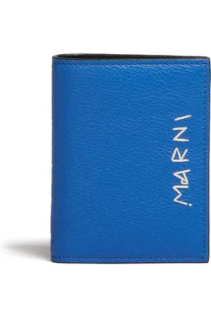 Marni Logo-embroidered bi-fold wallet