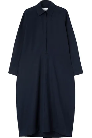 Jil Sander Long-sleeved organic cotton shirtdress