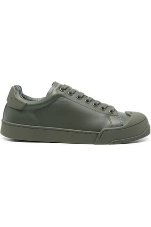 Marni Logo-debossed leather sneakers