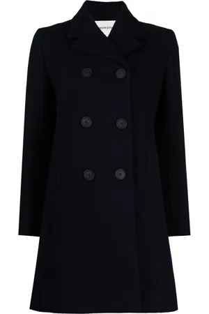 Maison Kitsuné Twill virgin wool-blend peacot