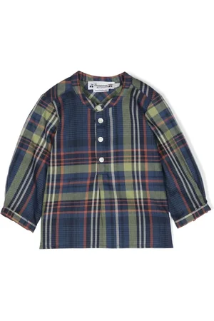 BONPOINT Check-pattern long-sleeve shirt