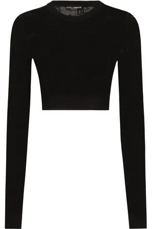 Calvin Klein Keyhole long-sleeve Crop Top - Farfetch