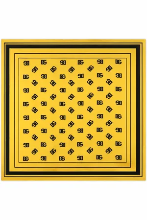 Dolce & Gabbana Logo-print silk scarf