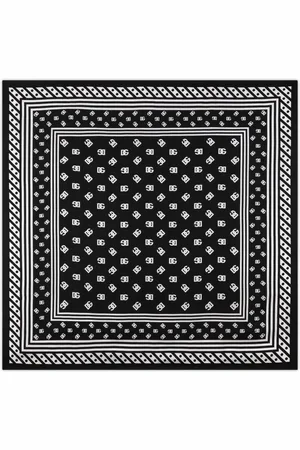 Dolce & Gabbana Logo-print silk scarf