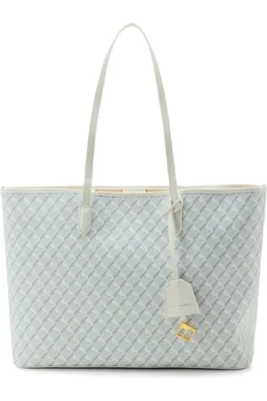 Tammy & Benjamin Monogram-pattern faux-leather tote bag