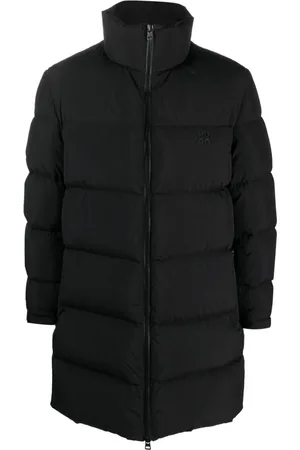 HUGO BOSS Logo-appliqué padded coat