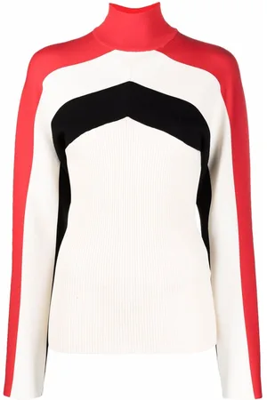 Jil Sander Colour-block roll-neck jumper