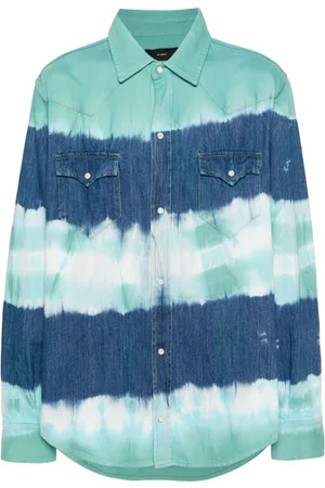 Alanui Tie-dye print cotton shirt